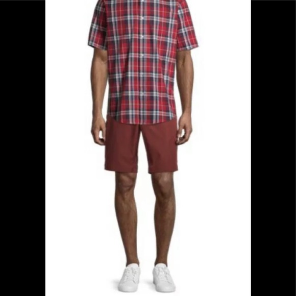 George Mens Performance FF Short size 46” Terracotta UPF30 Moisture Wicking New - Picture 5 of 10